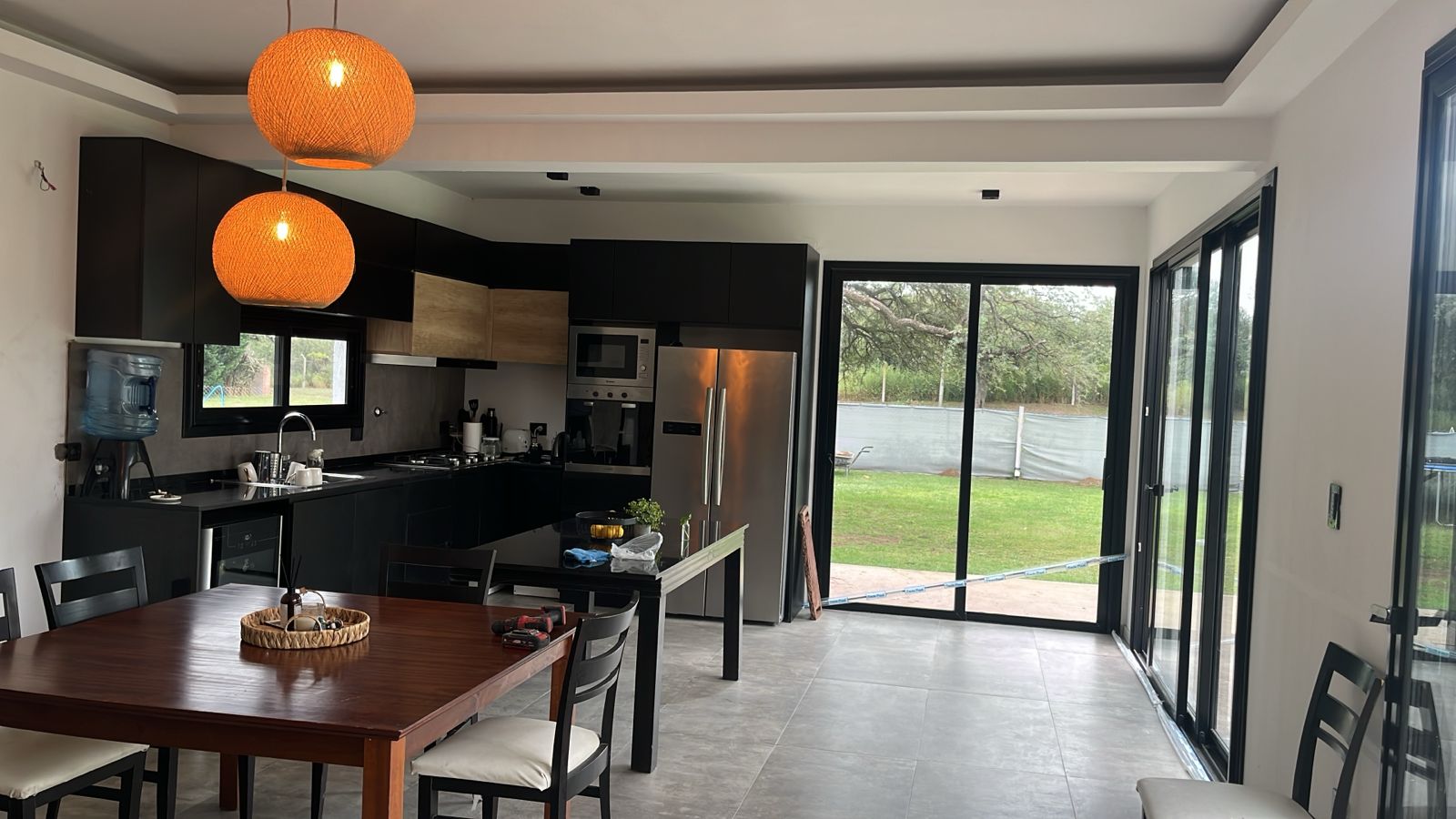 Cocina y living integrados